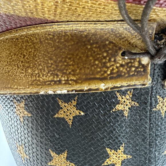 American Flag Cowboy Hat for Men or Women ~ Western Paper Straw ~ Vamuss - Picture 14 of 16